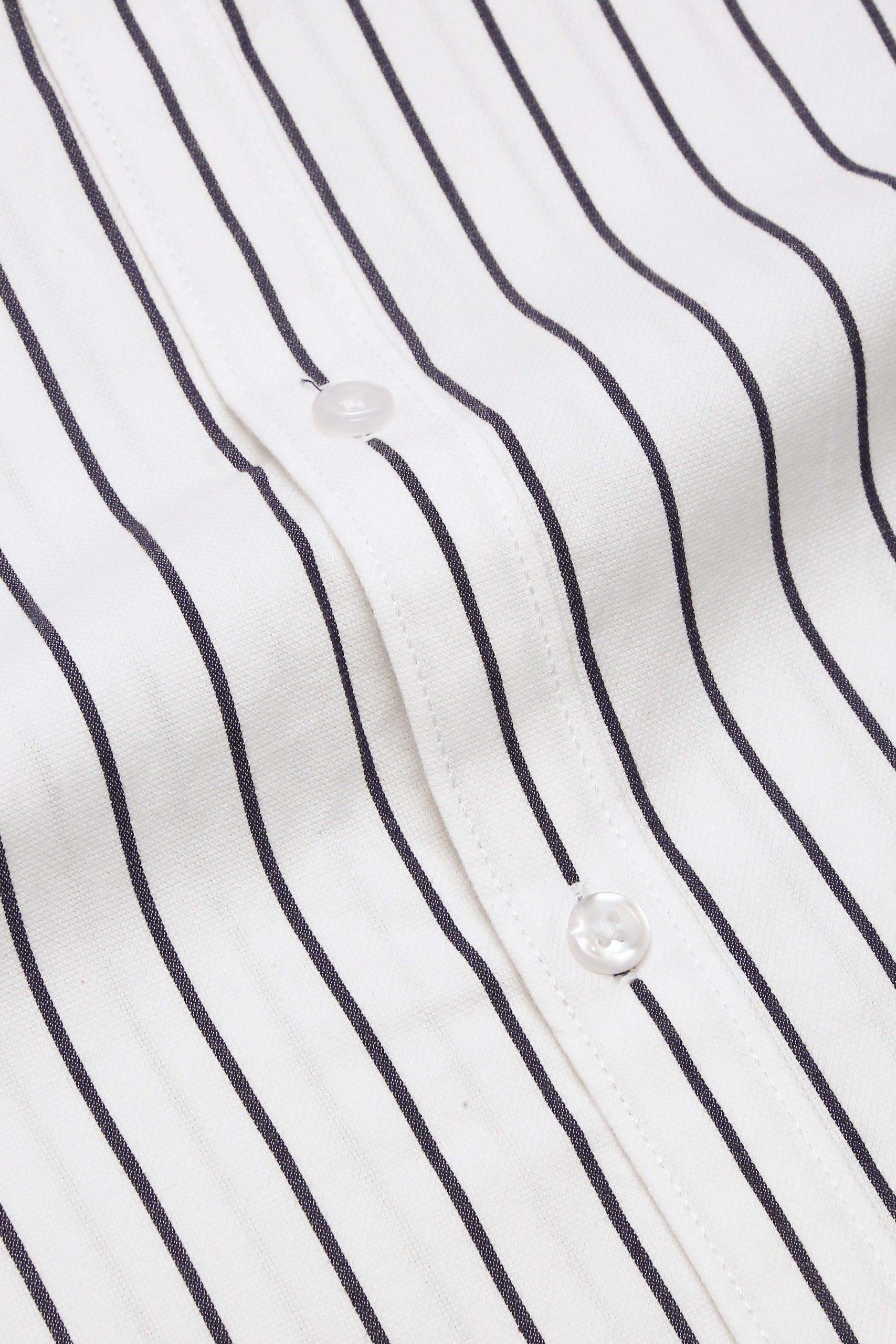 Diamond Brand Long Sleeve Shirt – Black Bold Stripes Slim Fit | Volta ...
